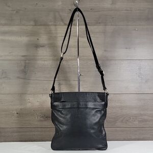 Coach Charles Black Leather Crossbody Messenger Ipad  Bag